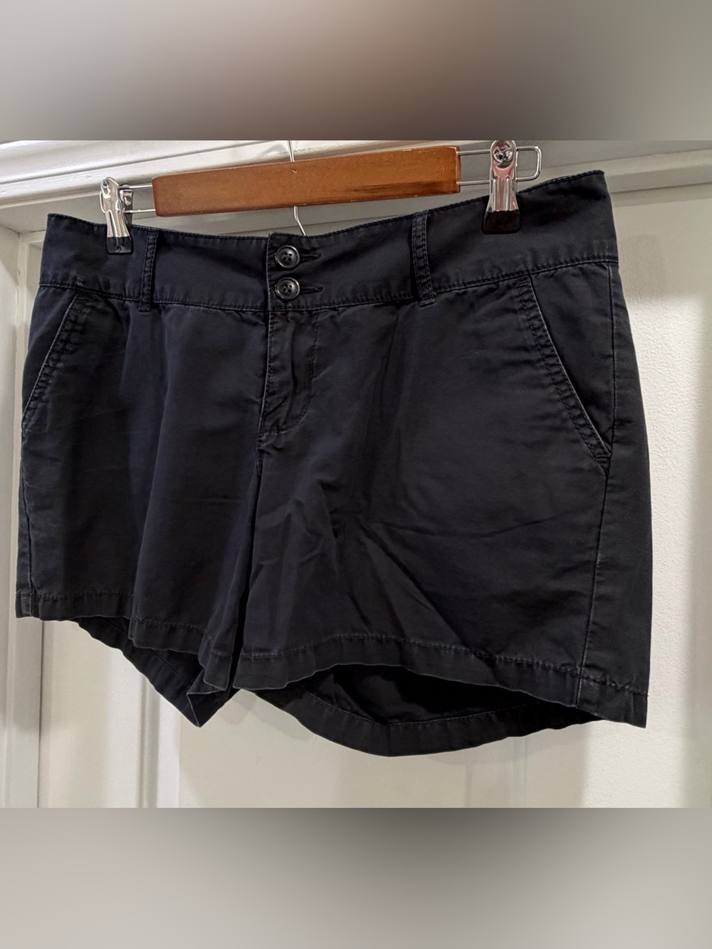 Lucky Brand by Gene Montesano Vintage Black Casual Cotton Shorts Size 8 Y2K - Picture 3 of 14